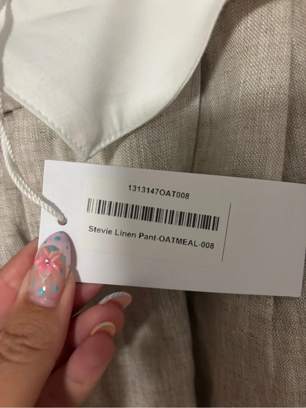 Reformation Stevie Linen Pants in Oat NWT
